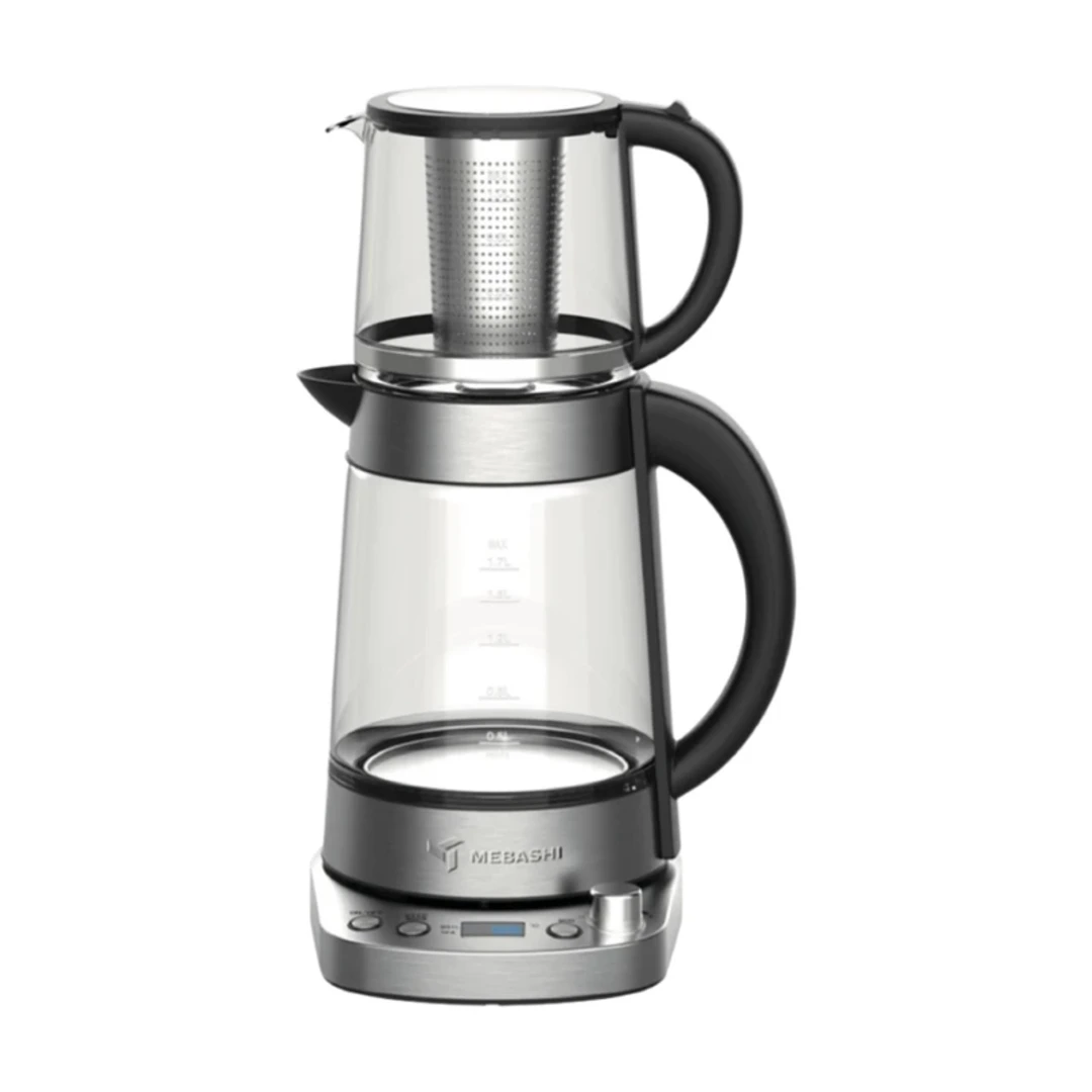 چایساز مباشی مدل ME-TM307 با ظرفیت کتری 1.7 لیتر و قوری 1 لیتر چایساز مباشی مدل ME-TM307 با ظرفیت کتری 1.7 لیتر و قوری 1 لیتر